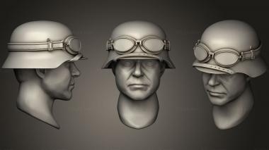 Military figurines HEADS HELMETS5 3d model